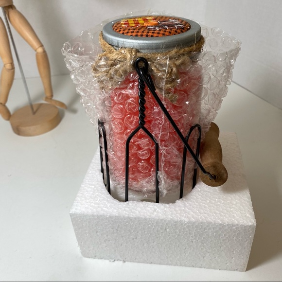 Rustic candle jar/caddy, Farmhouse, Original Plastic wrapping, NEW - Picture 6 of 7
